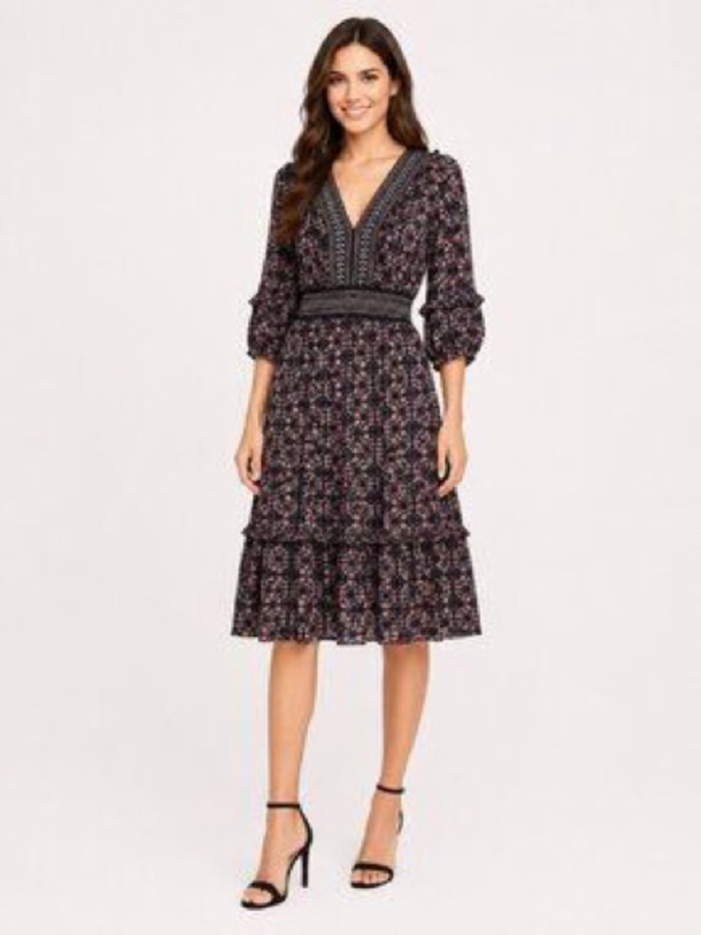NWT Max studio blue floral dress